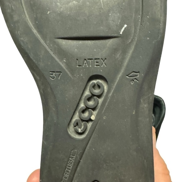 Ecco latex black boots womens size 37 - Picture 10 of 10